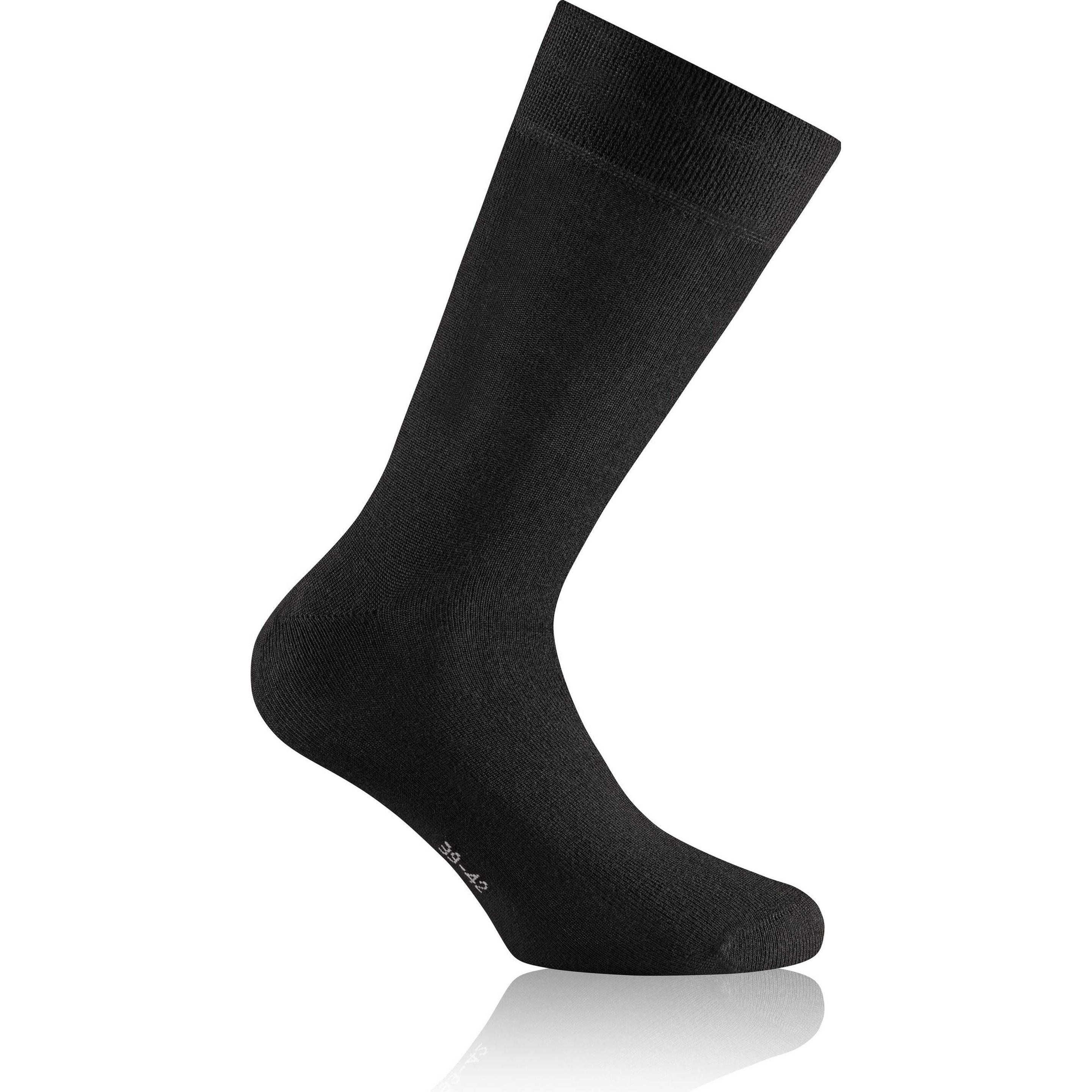 Thumbnail - Rohner, Herren, Socken, Socken Casual Bequem sitzend, Schwarz, (4er Pack, 43 - 46)