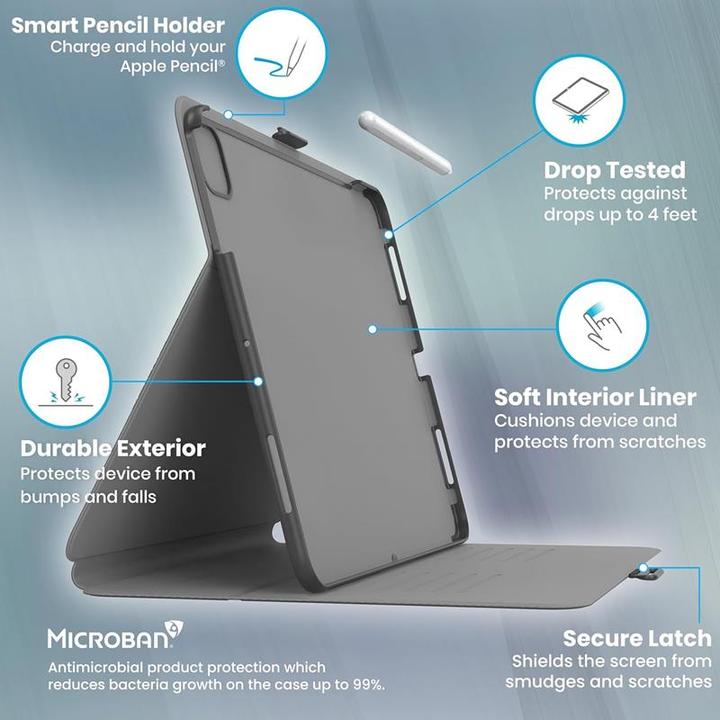 Produktbild speck Balance Folio (iPad Air 11 2024 (M2), iPad Pro 11 2018 (1. Gen), iPad Pro 11 2022 (4. Gen), iPad Pro 11 2020 (2. Gen), iPad Pro 11 2021 (3. Gen), IPad Air 5 - 10.9", IPad Air 4. Gen. 2020, iPad Air 10.9 (2022), iPad Air 11 2025)