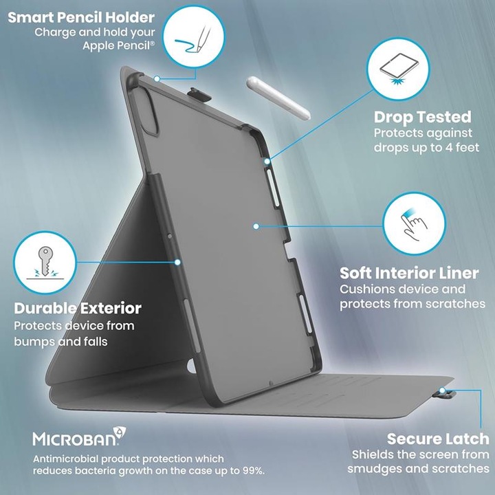 Image du produit speck Balance Folio (iPad Air 11 2024 (M2), iPad Pro 11 2018 (1. Gen), iPad Pro 11 2022 (4e génération), iPad Pro 11 2020 (2. Gen), iPad Pro 11 2021 (3ème génération), IPad Air 5 - 10.9, IPad Air 4th Gen. 2020, iPad Air 10.9 (2022), iPad Air 11 2025)