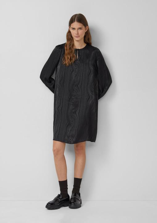 Image du produit s.Oliver Kleid Fliessendes Jacquardkleid mit Raffung (48)
