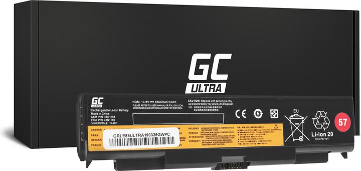 GreenCell Laptop Battery for Lenovo ThinkPad T440p T540p W540 - 11.1V - 6800mAh (6 cubicles, 6800 mAh)