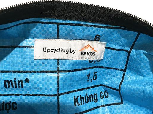 Produktbild Bekos Upcycling – Schreibzeug-Etui aus recycelten Fischfuttersack leuchtgrün