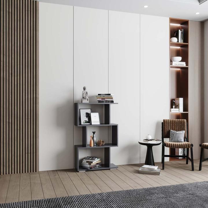 Produktbild VCM Holz Raumteiler Stand Regal Bücherregal Deko Bücher Standregal Palusa M (60 x 24 x 97 cm)