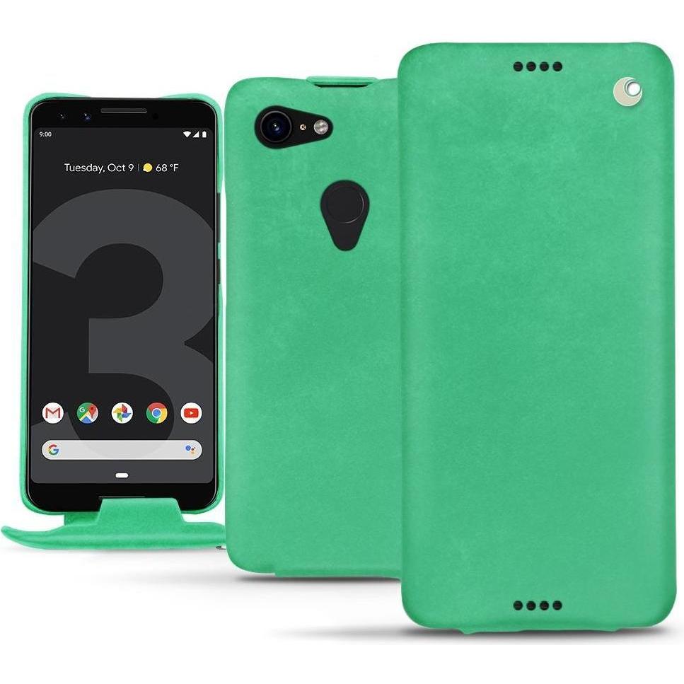 Noreve Lederschutzhülle vertikal (Google Pixel 3), Smartphone Hülle, Grün