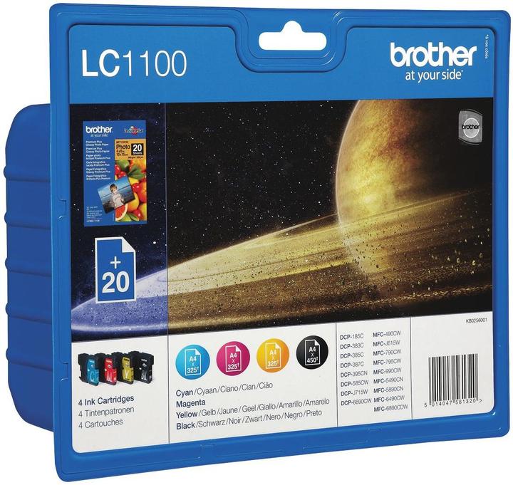 Produktbild Brother LC-1100VALBP Value Pack (M, C, Y, BK)
