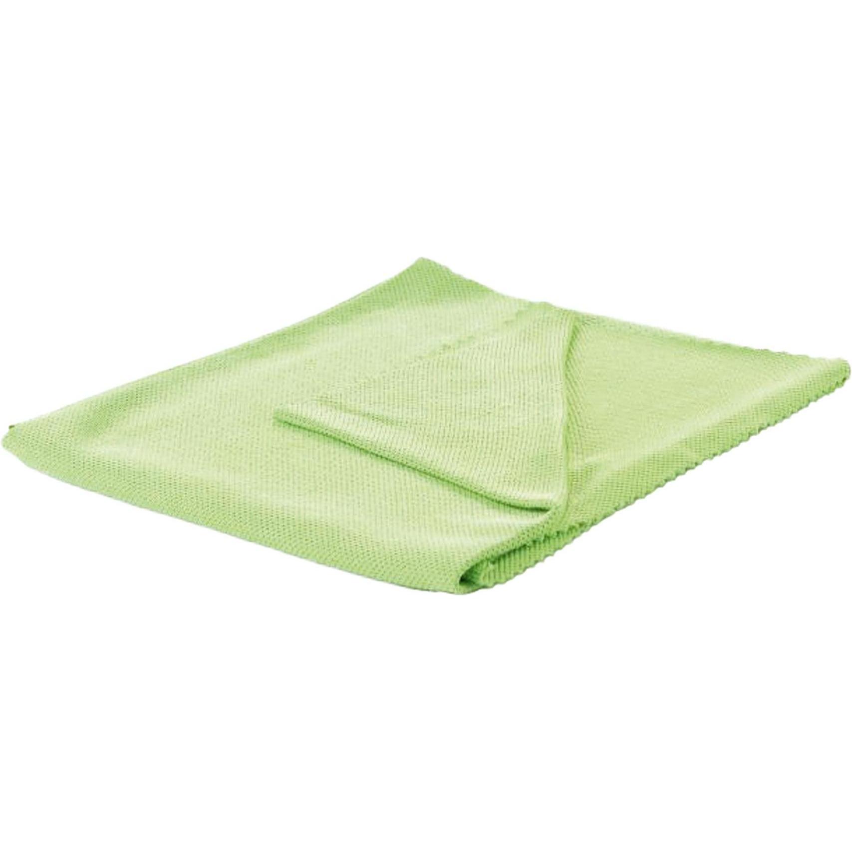 9x Mikrofaser Glas-u Fenstertuch, Reinigungsutensil, Grün