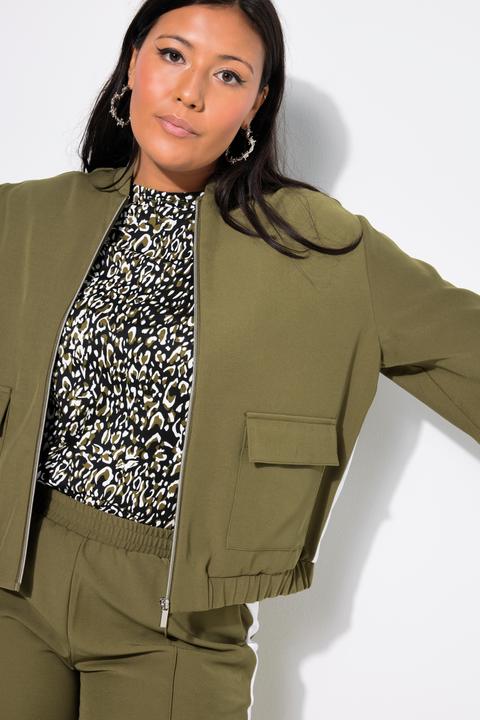 Produktbild Studio Untold Blouson, cropped, weiter Langarm, Seiteneinsatz (58)