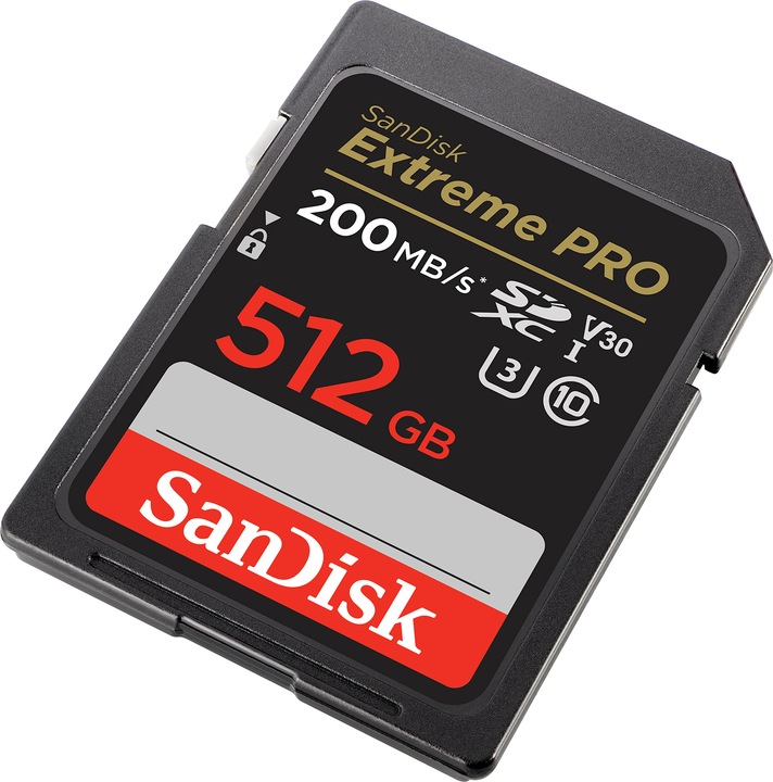 Produktbild SanDisk Extreme PRO UHS-I V30 (512 GB, SDXC, U3, UHS-I)