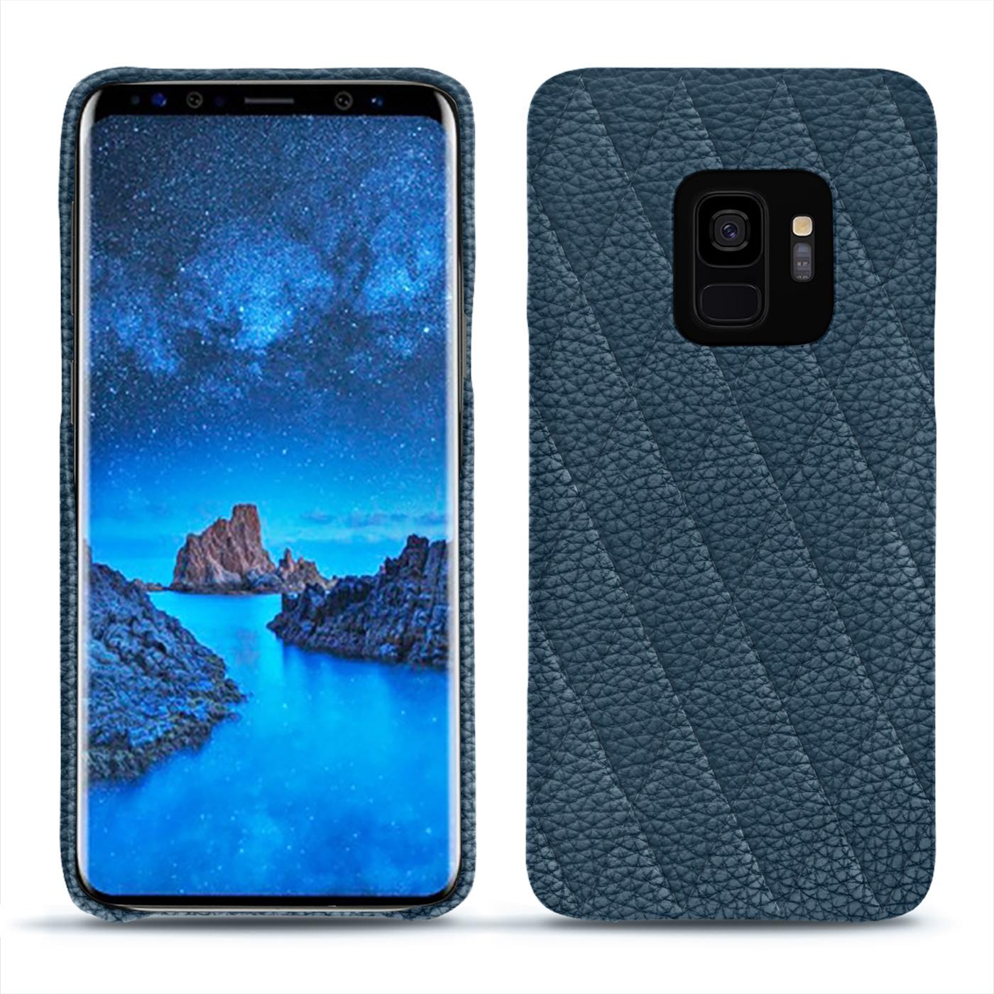 Thumbnail - Noreve Lederschutzhülle (Samsung Galaxy S9), Smartphone Hülle, Blau