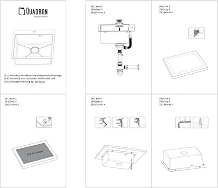 Produktbild Q Company PAUL SteelQ PVD copper sink with siphon 1 bowl b (Unterbauspüle)
