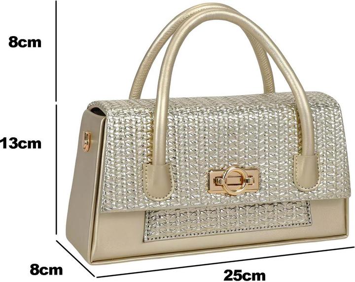 Produktbild Gallantry Damen Mini Handtasche mit Flechtklappe