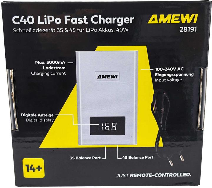 Produktbild Amewi C40 Schnellladegerät 3-4S LiPo 40W