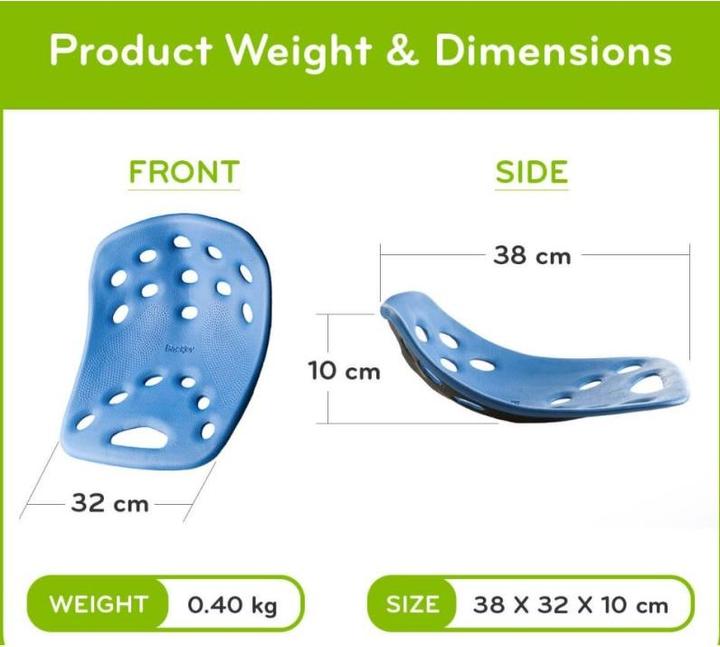 Immagine prodotto BackJoy Cuscino Posture+ nero (38 x 32 cm)