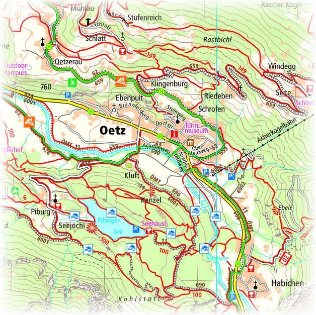 Produktbild Ötztal Wander- und Radkarte 1 : 35 000 35000
