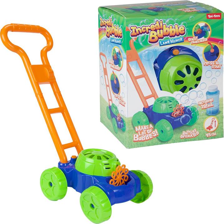 Toi-Toys Incredi-Bubble Seifenblasen-Rasenmäher 45cm 118ml
