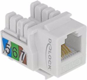 Produktbild Delock Modulare Eingabe - RJ-12 - weiss (Keystone Modul)