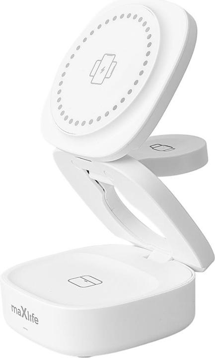 Immagine prodotto Maxlife MXWC-06 caricatore magnetico wireless 15W bianco 3in1 (15 W)