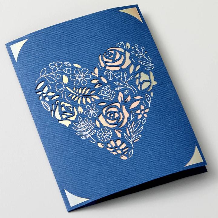 Actual product image Cricut Insert Cards FOIL Royal Flush R40 12,1cm x 16,8cm 12-pack (P)
