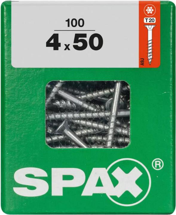 Produktbild Spax DIY Universal Senkkopf T-STAR plus TGW WIROX A9J 4x50 L 100 St. (100 Schrauben pro Stück)