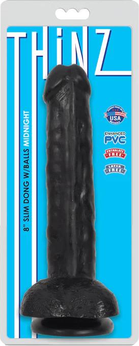Produktbild Pipedream Dünner Dildo Mit Dünnen Hoden Schwarz 20'30 cm