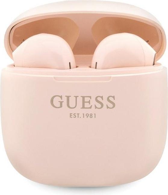 Image du produit Guess słuchawki Bluetooth GUTWST26PSP TWS + stacja dokująca różowy/pink Classic EST Logo (pas de réduction du bruit, Sans fil)