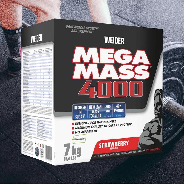 Immagine prodotto Weider Mega Mass 4000 (Fragola, 1 x, 7000 g)