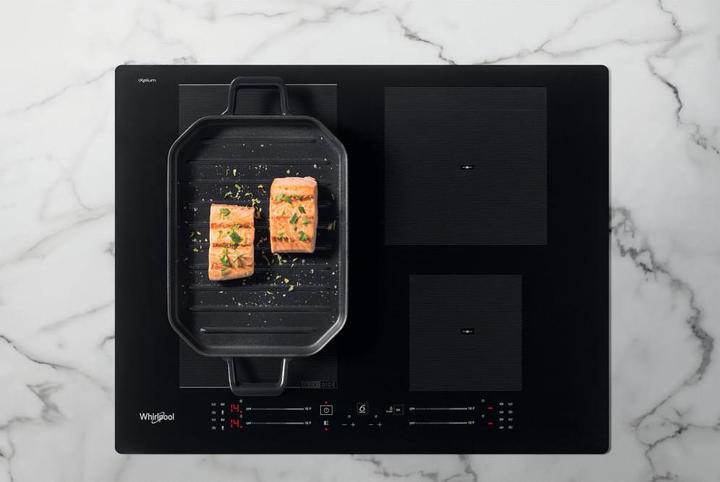 Actual product image Whirlpool induction hob WF S7560 NE 60 cm, 1 FlexiSlide, Booster, Black (59 cm, Induction hob)