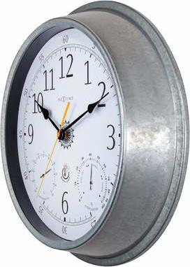 Produktbild Nextime Wanduhr Tulip Ø 40.5 cm, Silber (40.50 cm)