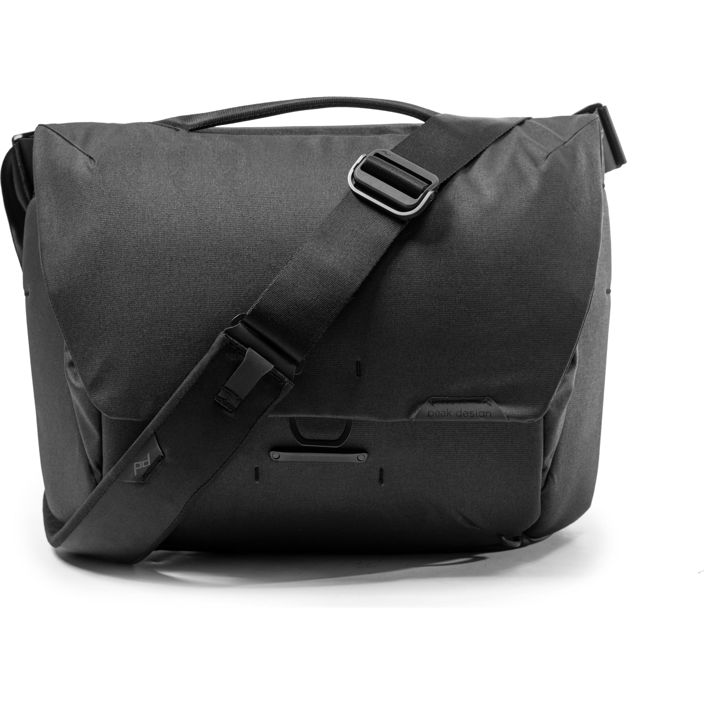 Peak Design Everyday Messenger (Kamera Schultertasche, 13 l), Kameratasche, Schwarz