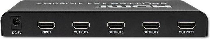 Actual product image Qoltec 51799 Active HDMI splitter 4 x HDMI 4K x 2K | 6 Gbit/s | 60Hz