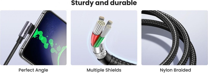 Actual product image Ugreen USB C — USB C (1 m, USB 2.0)