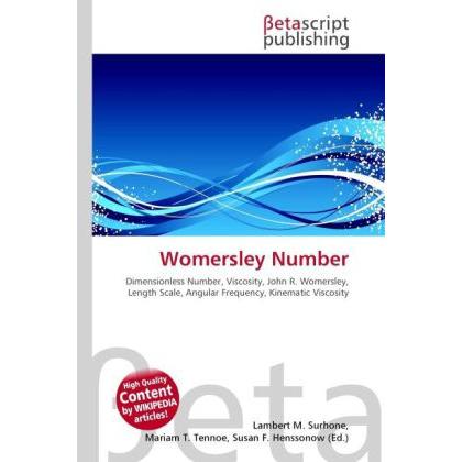 Womersley Number, Fachbücher von Lambert M. Surhone, Miriam T. Timpledon, Susan F. Marseken