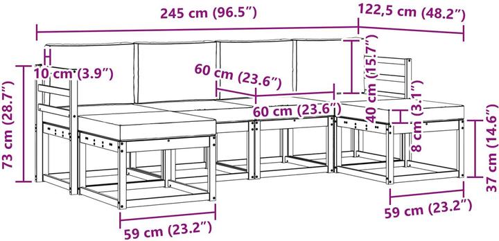 Produktbild vidaXL Outdoor-Sofagarnitur