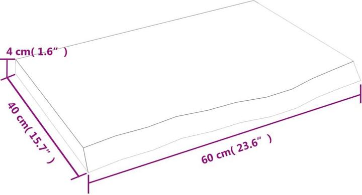 Actual product image VidaXL Gianna (60 x 4 x 40 cm)
