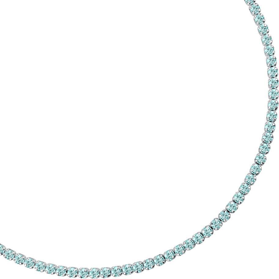 Thumbnail - La Petite Story, Armschmuck, Silver tennis bracelet with light blue zircons Silver LPS05AWV35, (16 cm, 925er Silber)