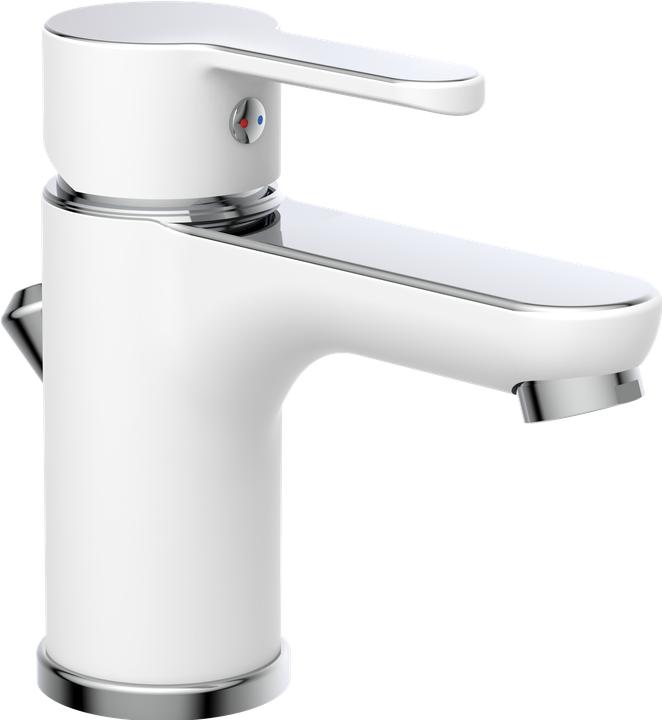 Produktbild Eisl Wasserhahn Bad DIZIANI Waschtischarmatur Weiss Chrom Einhebelmischer Mischbatterie NI075DINWCR