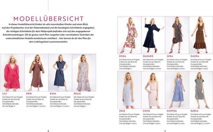 Actual product image Traumhafte Kleider – nähen für jeden Anlass (German, Janika Böhm, 2021)