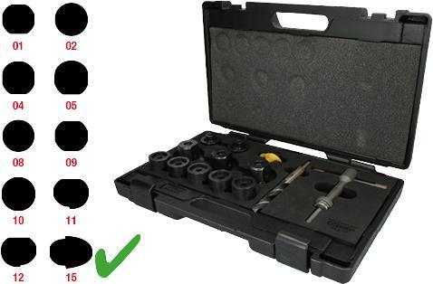 Actual product image KS Tools Hole punch set for Ford parking sensors (PDC), 30 pcs