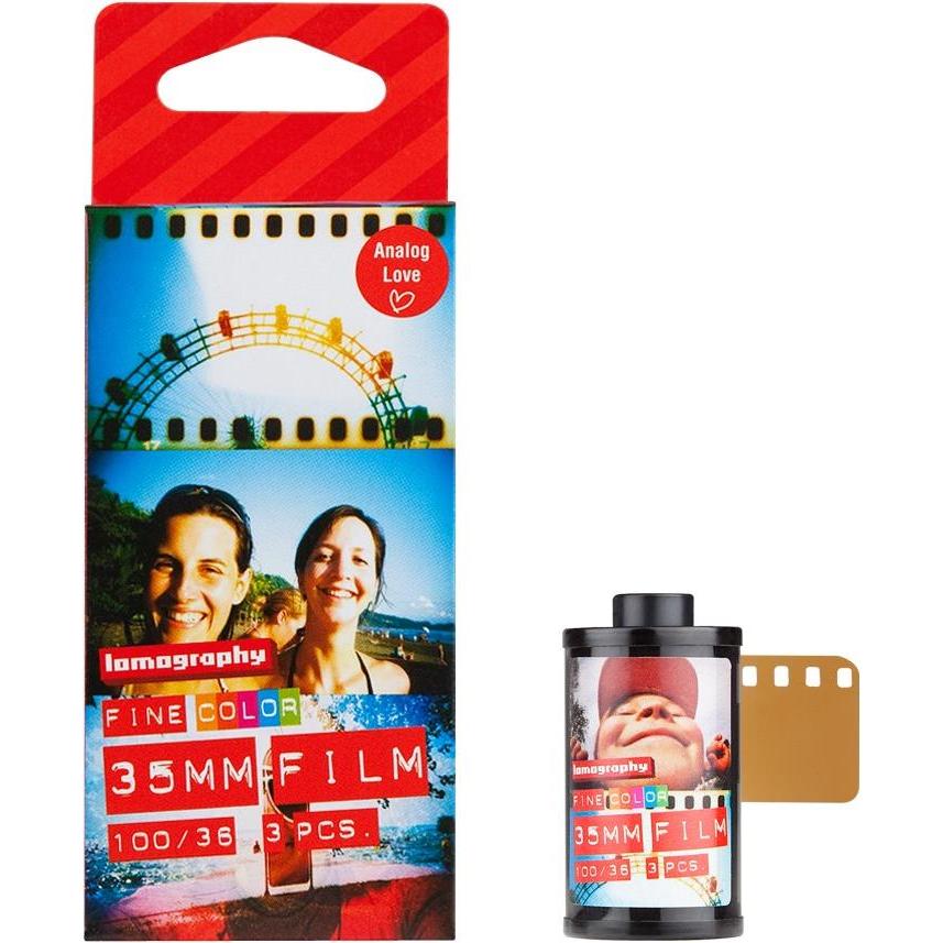 Lomo Negativo a colori ISO100 Confezione da 3, Pellicola analogica