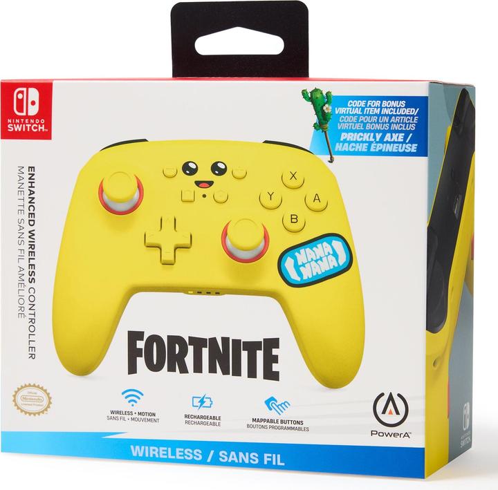 Actual product image PowerA Enhanced Wireless Controller Fortnite Peely (Switch, Switch Lite, Switch OLED)