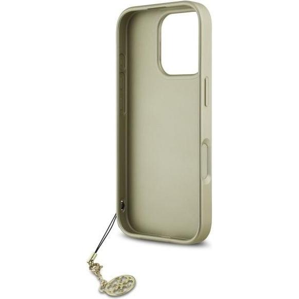 Guess GUHCP16LGF4GGR iPhone 16 Pro 6.3" czarny/black hardcase 4G Charms Collection, Handykette, Schwarz