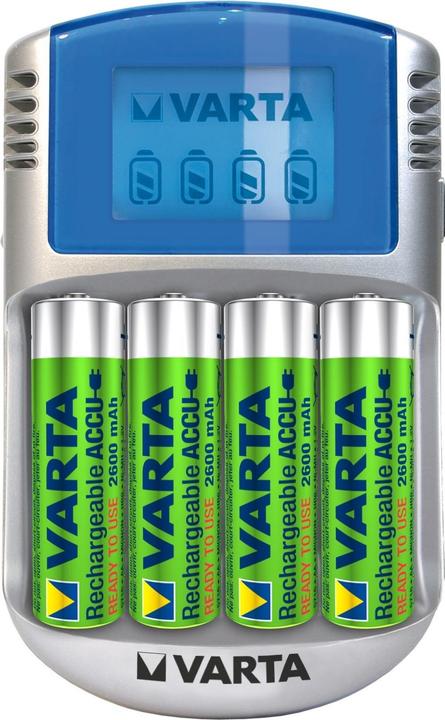 Immagine prodotto Varta LCD Charger (1 pz., AAA, AA, 2600 mAh, Caricabatterie senza batteria)