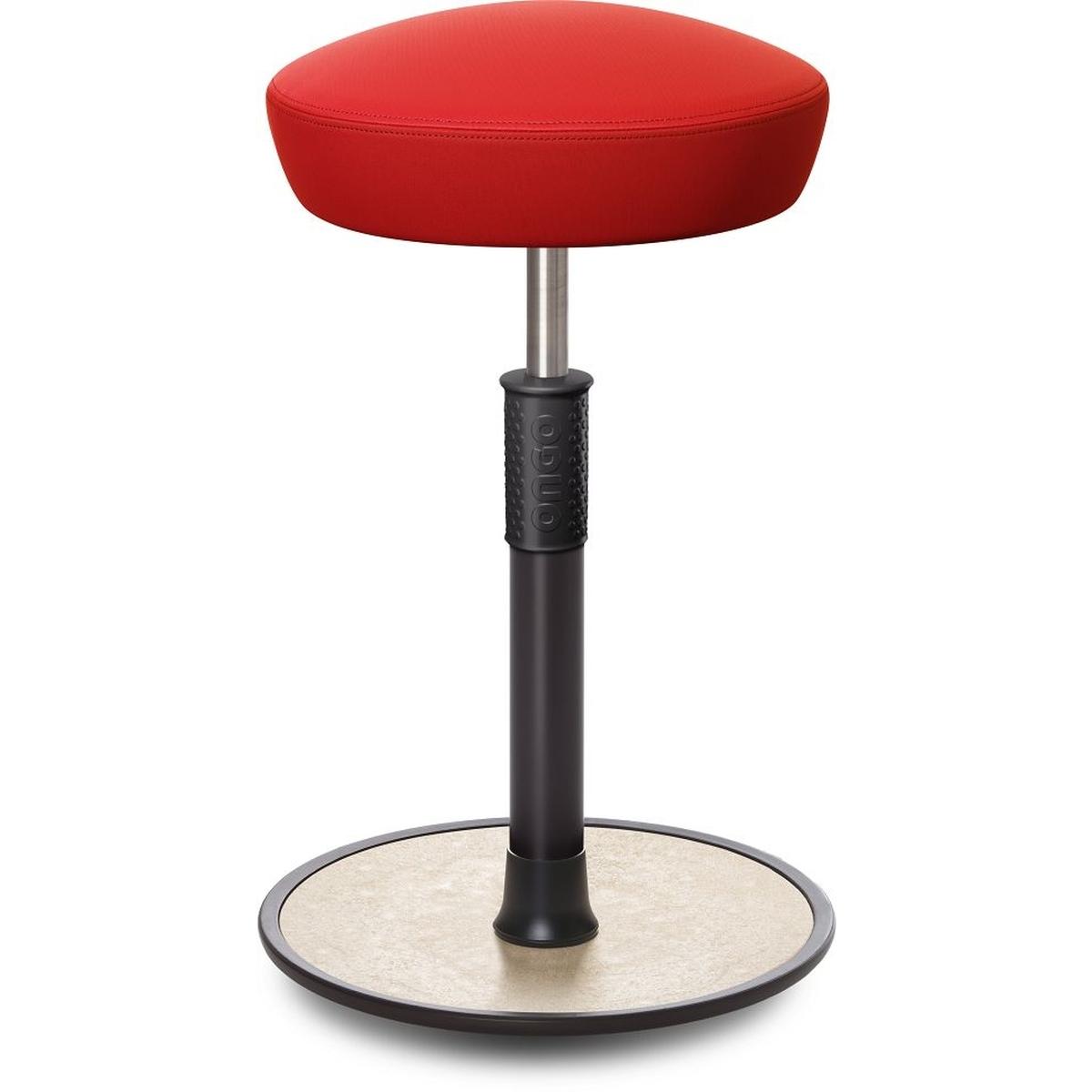 Ongo, Bürostuhl, Sitz- Stehhocker Free Tall Hutsitz skai Dynactiv Makari 160 Rot schw. /creme
