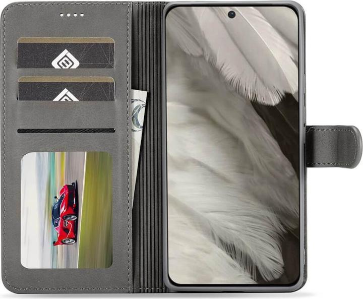 Image du produit LC.Imeeke Google Pixel 8 - Etui en cuir gris (Google Pixel 8)