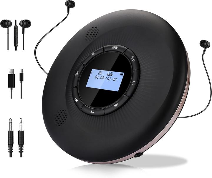 Produktbild Shenzhen Tragbarer CD-Player mit Bluetooth und Lautsprecher