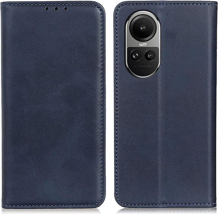 Cover-Discount Oppo Reno10 / 10 Pro - Custodia Stand Flip Cover blu scuro (OPPO Reno 10, Oppo Reno 10 Pro)