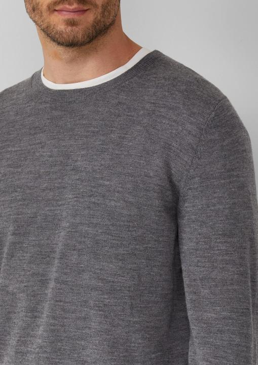 Produktbild s.Oliver Strickpullover Strickpullover aus reiner Merinowolle (M)