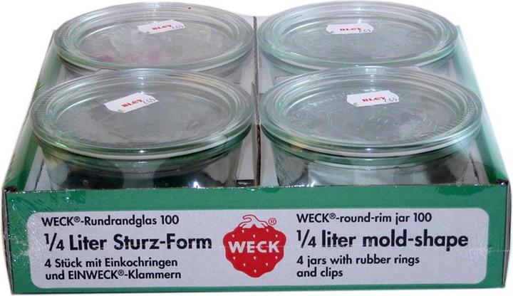 Actual product image Weck lintel shape (4 pcs., 0.25 l)