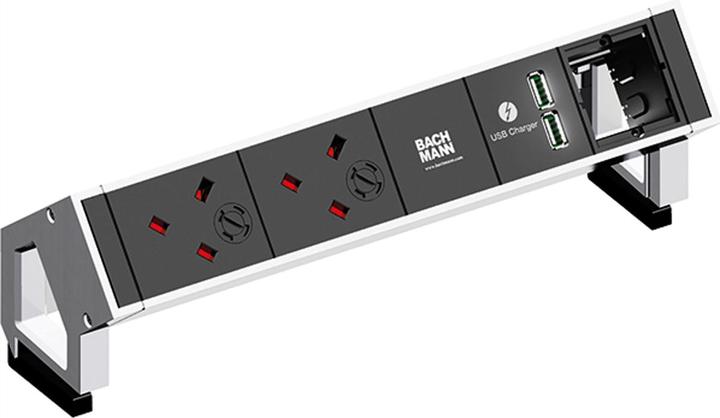 Productafbeelding Bachmann DESK2 - 2xUK (3.15A) (2 x, CEE 7/3, BS 1363, 0.20 m)