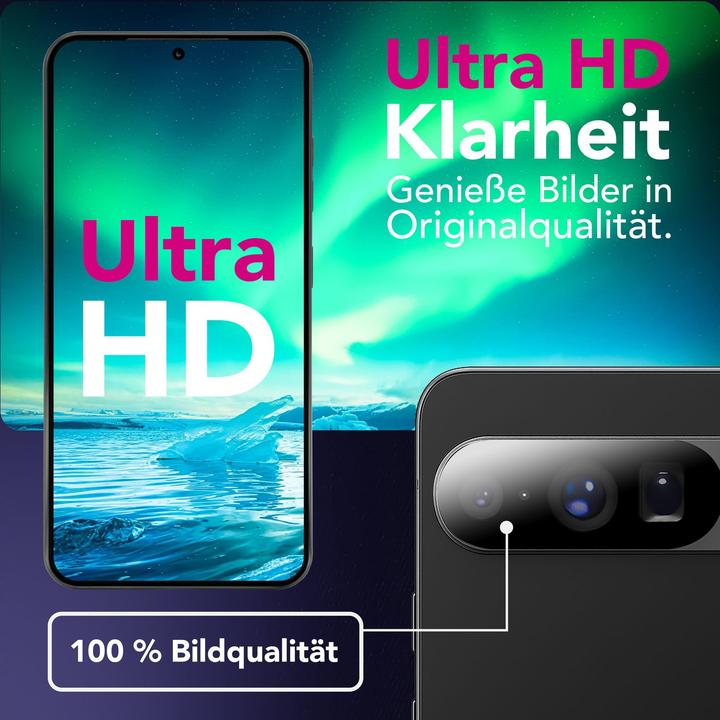 Actual product image Nalia Kameraglas "Focus.X2 MAX" - 2x Schutz Glas für Kamera Linse Klar - Cam Protector Tempered Glass (Google Pixel 10)